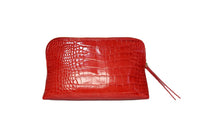 Crimson Rêve Crocodile Cosmetic Bag