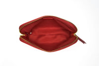 Crimson Rêve Crocodile Cosmetic Bag