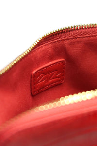 Crimson Rêve Crocodile Cosmetic Bag