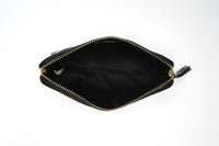 Noir Onyx Crocodile Cosmetic Bag