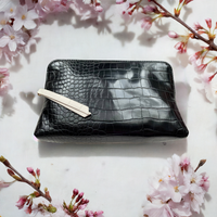 Tuxedo Crocodile Cosmetic Bag
