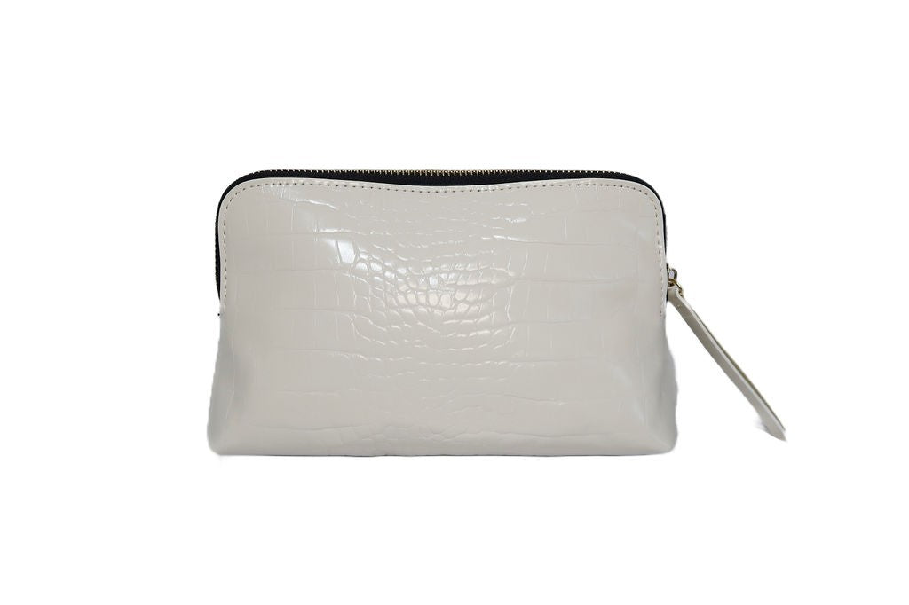 Tuxedo Crocodile Cosmetic Bag