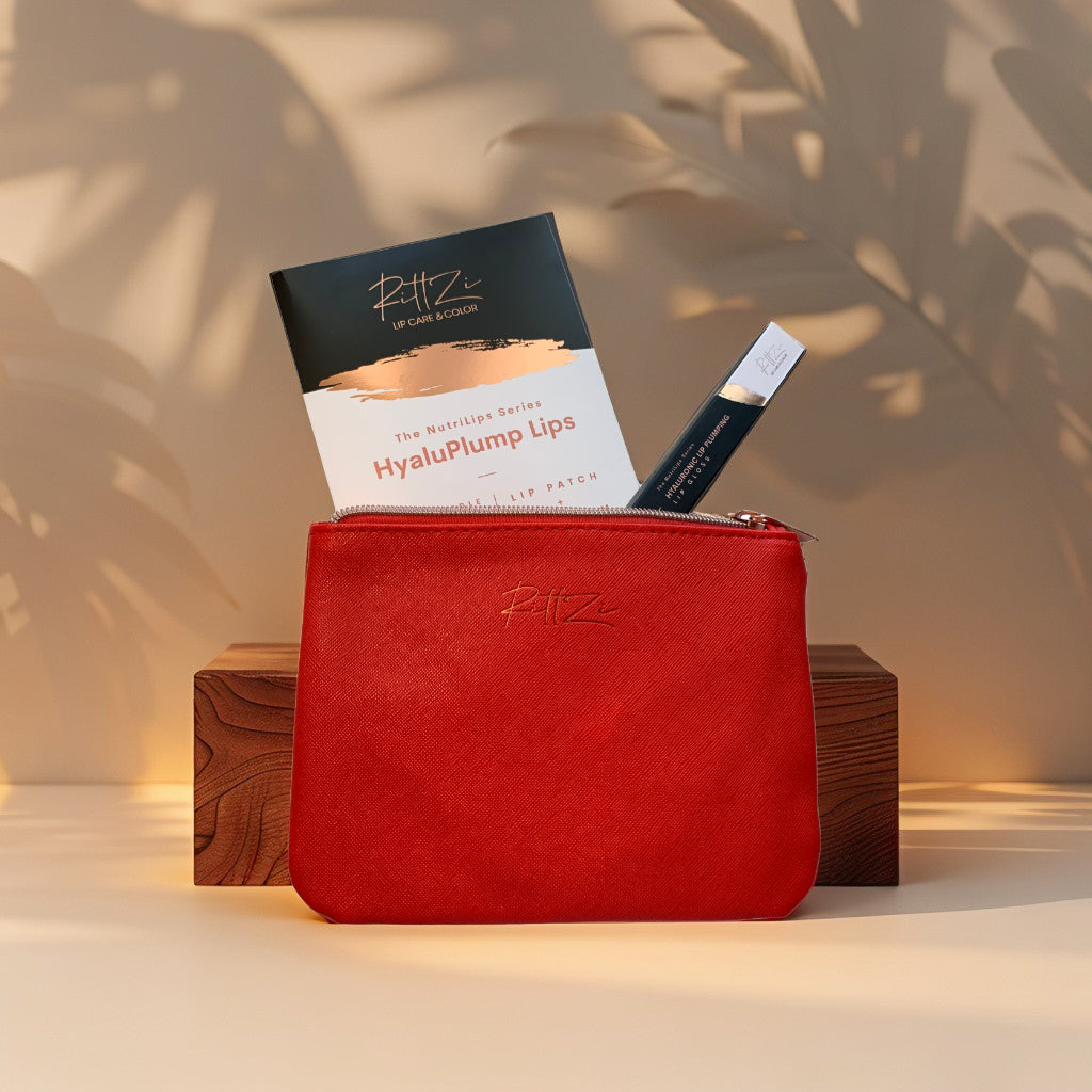 Radiant Rouge Cosmetic Bag