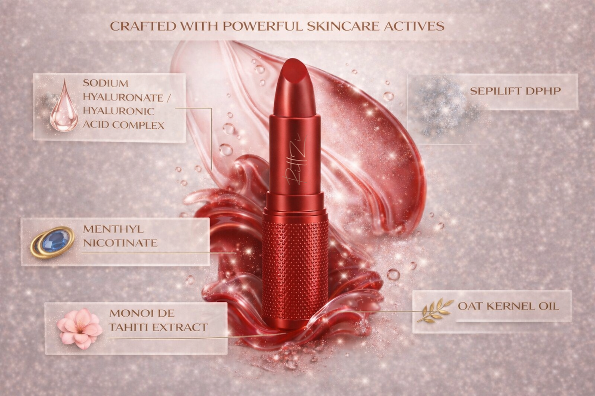 The Red Collection: Satin Lipstick 2PC Set