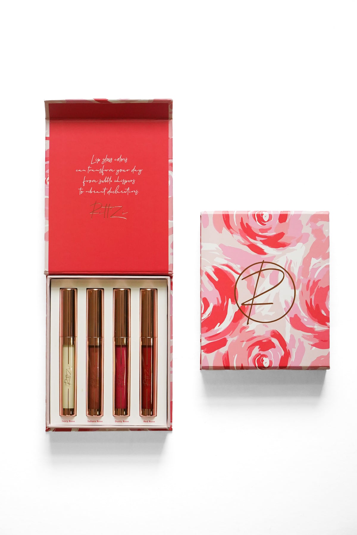 Rose Collection: Hyaluronic Plumping Lip Gloss 4PC Set