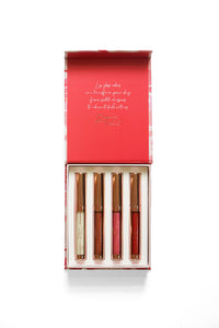 Rose Collection: Hyaluronic Plumping Lip Gloss 4PC Set