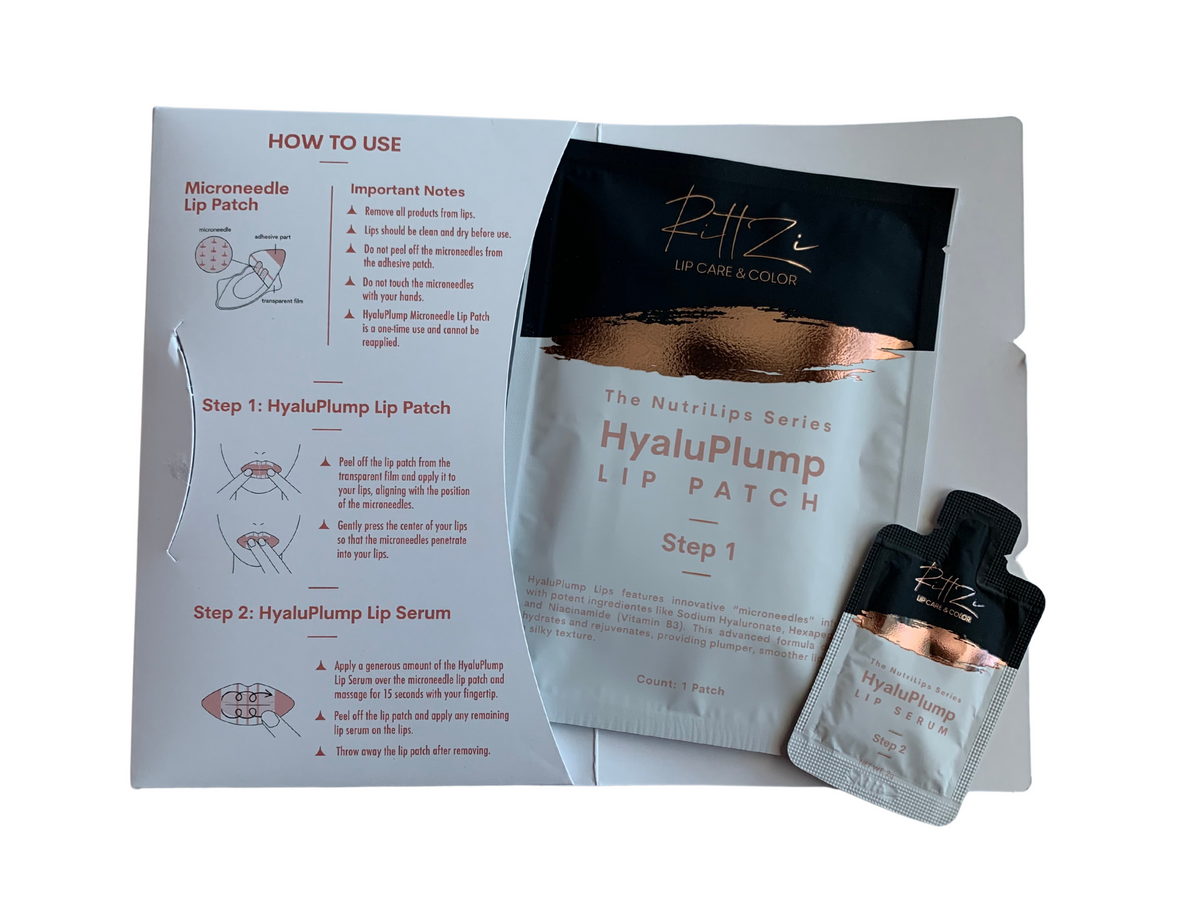 HyaluPlump Lips: Microneedle Lip Patch + Lip Serum