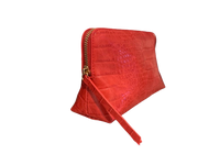 Crimson Rêve Crocodile Cosmetic Bag